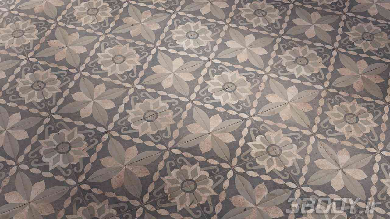 متریال کاشی کف floor tile عکس 1